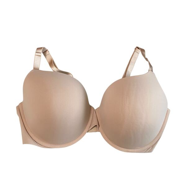 Victoria’s Secret T-Shirt Push-Up Full Coverage Bra 40DD Tan Beige Sand - Picture 1 of 4